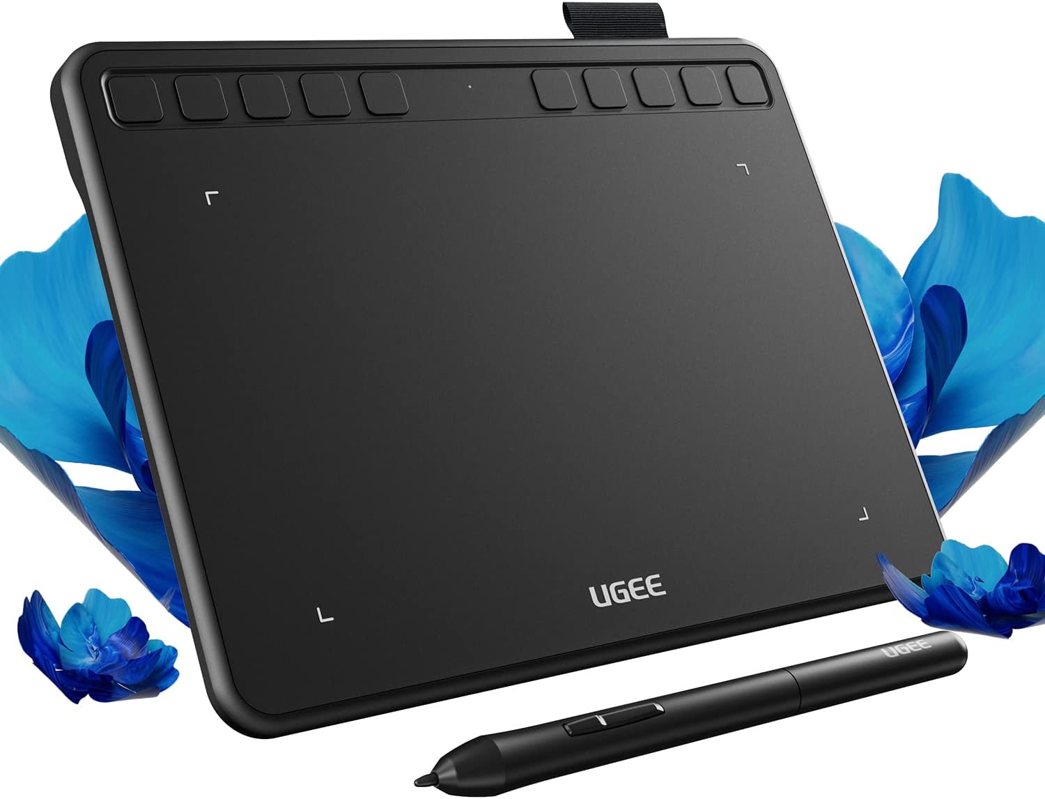 تبلت طراحی گرافیکی، پد طراحی دیجیتال UGEE S640 با 10 کلید میانبر، تبلت قلمی 6.5x4 اینچی با 8192 سطح، قلم بدون باتری، پشتیبانی از اندروید/ویندوز/مک او اس/کروم او اس/لینوکس ن0
