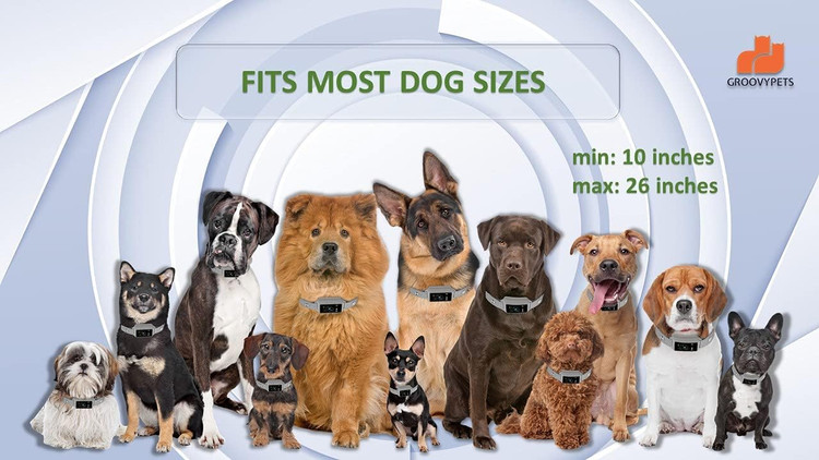 قلاده هوشمند ضد پارس GROOVYPETS با صفحه لمسی و حالت ,ویبره بدون شوک الکتریکی ، لرزشی صوتی و موثر ن0
