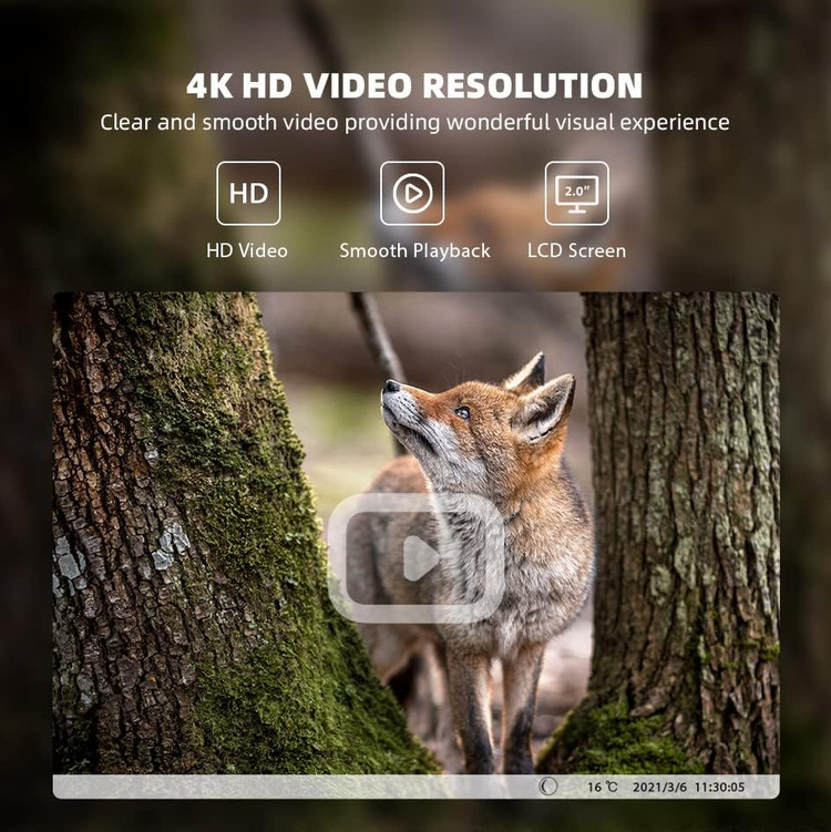 دوربین حیات وحش usogood WiFi 4K 48MP 30FPS مدل TC80 س0