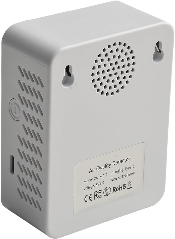 دستگاه سنجش کیفیت هوا 9 کاره، قابلیت اندازهگیری PM2.5، PM10، CO، TVOC، HCHO، AQI، تستر دما و رطوبت، آشکارساز دی اکسید کربن ن0