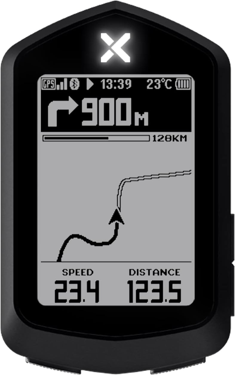 gps هوشمند دوچرخه--کامپیوتر دوچرخه بی‌سیم با ناوبری، شارژ سریع USB نوع C، ضد آب IPX7، صفحه نمایش HD 2.4 اینچی--وسرعت سنج ن0