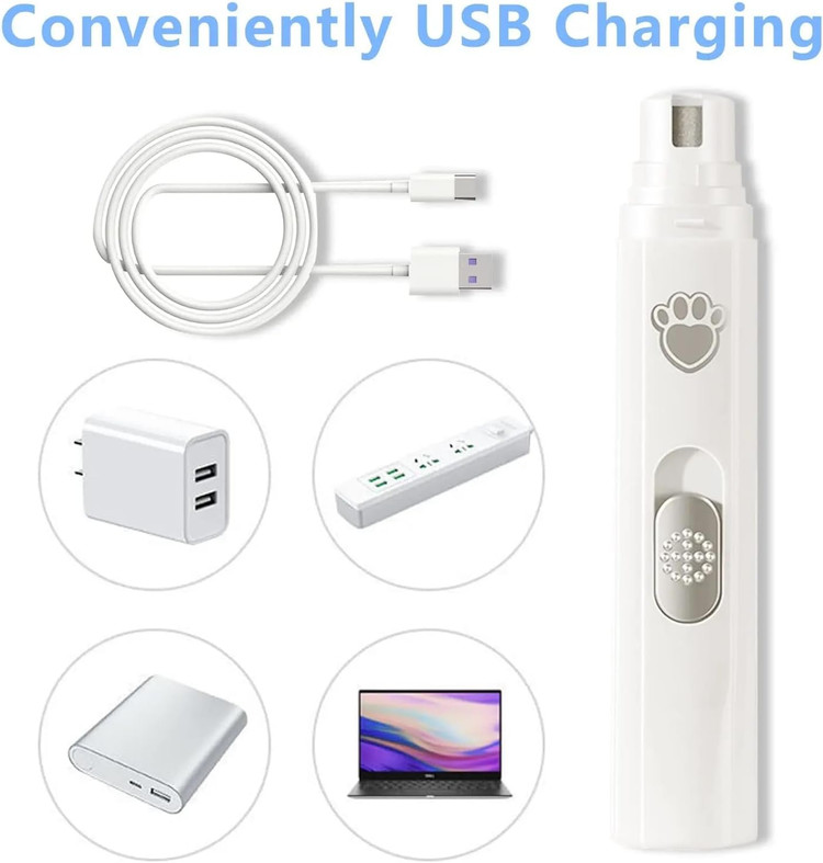 سوهان ناخن سگ IFACA، سوهان ناخن سگ، ناخن گیر برقی، ناخن گیر بدون درد برای سگ ها و گربه های کوچک، متوسط و بزرگ، 2 سرعته ن1