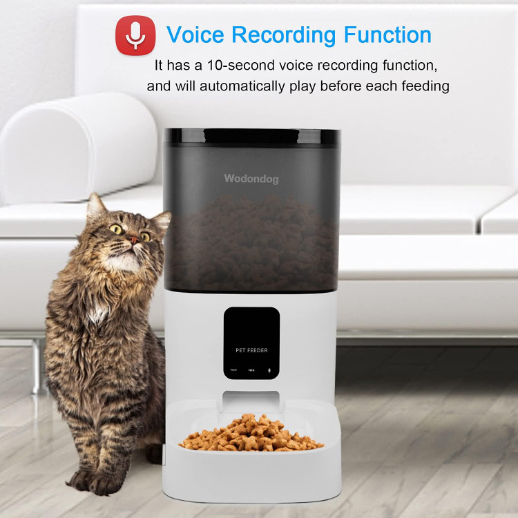 ظرف غذای اتوماتیک حیوان خانگی - ظرفیت 6 لیتر برند wodondog --- مدل du6l-ws ن0