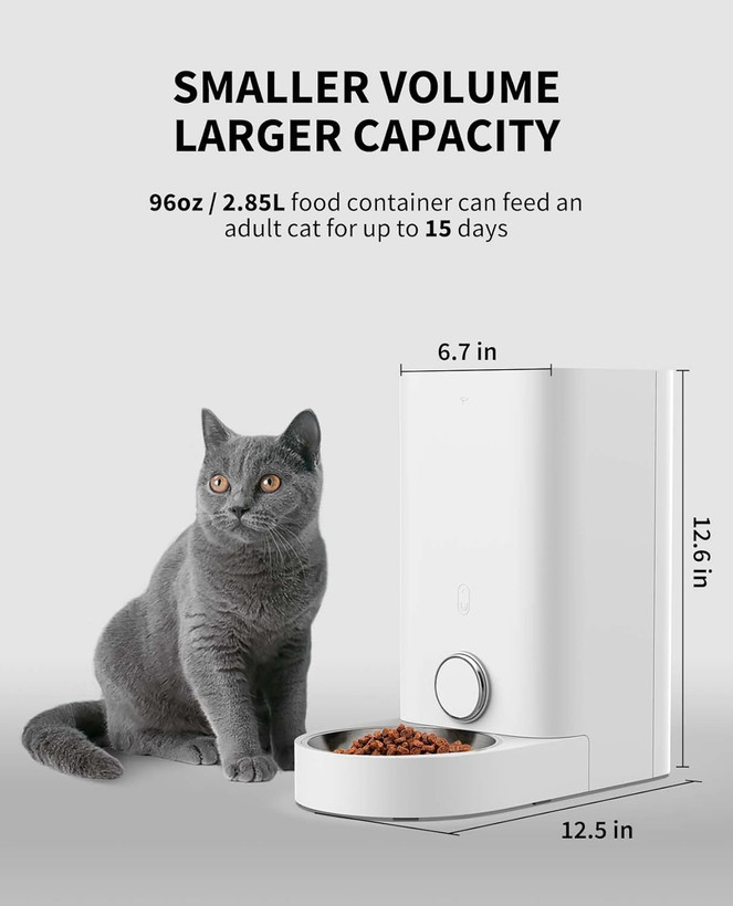 ظرف غذای اتوماتیک حیوان خانگی برند petkit با ظرفیت 2.8 لیتر ن0