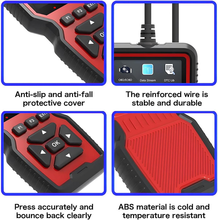 دیاگ - اسکنر OBD2 خودرو BESULEN، کدخوان خودکار V519، ابزار اسکن تشخیصی خودرو، آنالایزر چراغ چک موتور خودرو، OBDII حرفه ای --- ابزار خواننده کد تشخیصی مکانیک برای چراغ چک موتور ن1