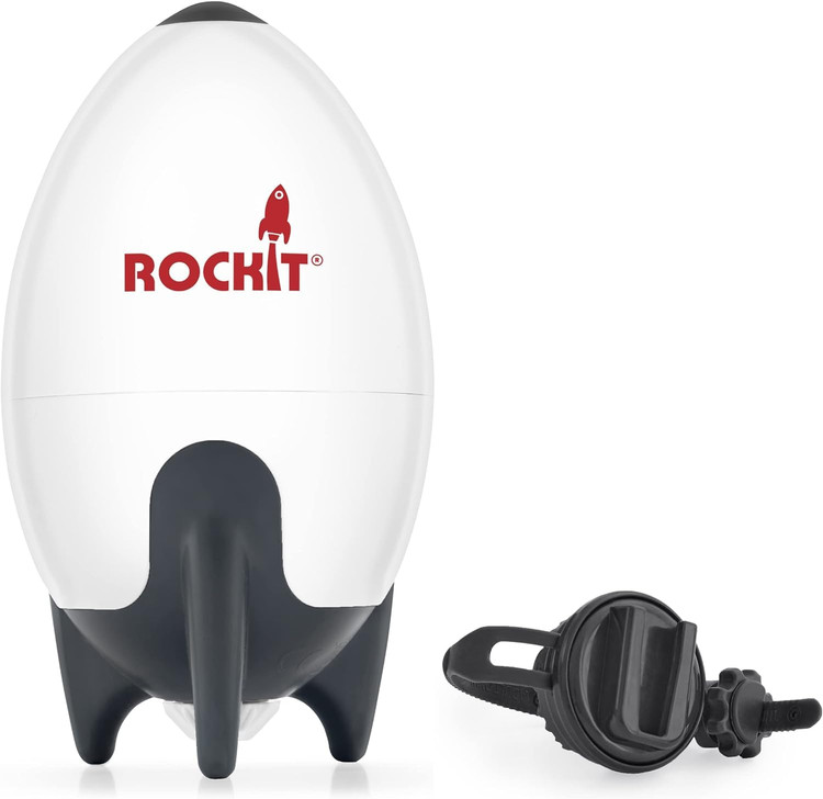 راکر کودک Rockit قابل شارژ با USB - راکر قابل حمل بدون نیاز به هندزفری، کمک خواب، کالسکه را به آرامی تکان میدهد - سرعت قابل تنظیم، تایمر ۶۰ دقیقهای - مناسب برای کالسکه ، ایجاد حالت جهنده خودکار ن1
