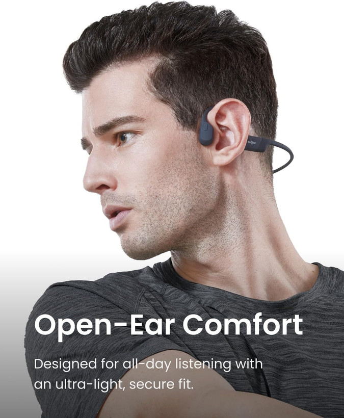 هدفون اورجینال بی سیم افترشاکز Shokz مدل S803 OpenRun با قابلیت حذف نویز و مقاومت در برابر آب مدل S803 رنگ س1
