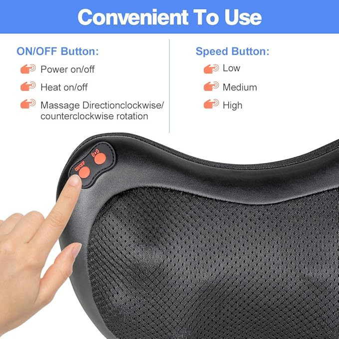 ماساژور گردن اورجینال رتبه بسیار بالای رضایت در آمازون اروپا -- برند shiatsu ن1