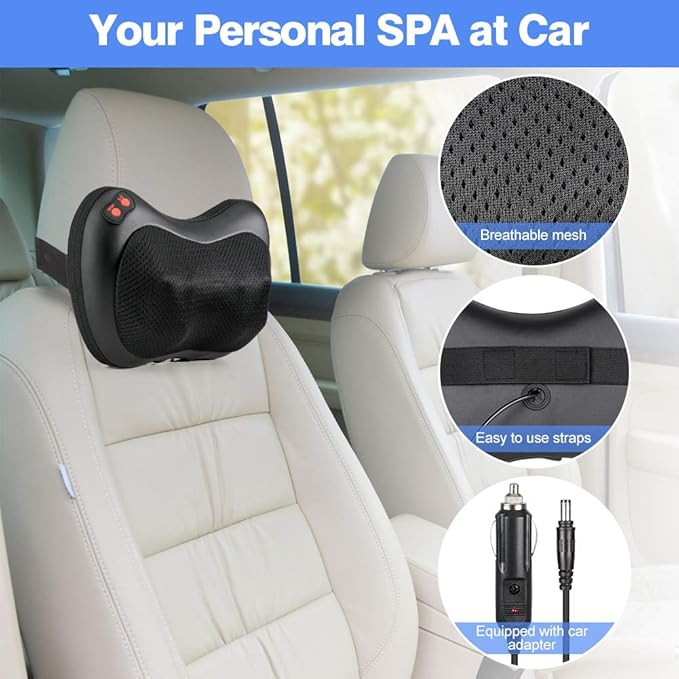 ماساژور گردن اورجینال رتبه بسیار بالای رضایت در آمازون اروپا -- برند shiatsu ن1