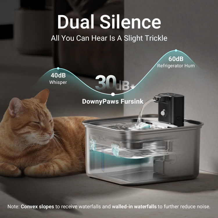 آبخوری تمام استیل مدل --dpwfp6fs برند downypaws م1