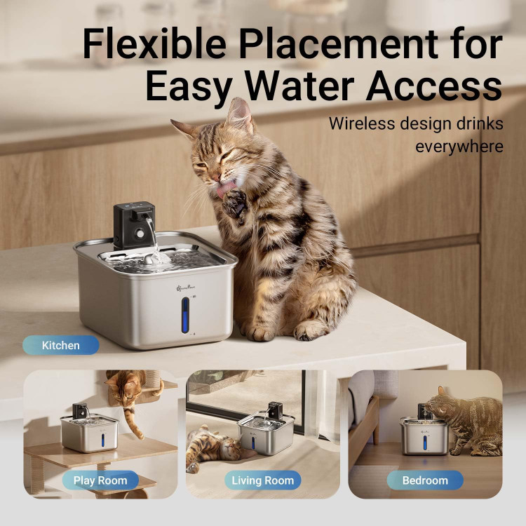 آبخوری تمام استیل مدل --dpwfp6fs برند downypaws م1