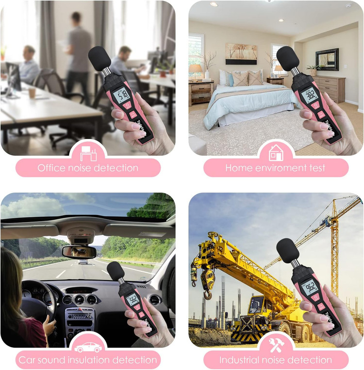 صوت متر - دسیبل متر، صداسنج دیجیتال Tadeto، SPL متر قابل حمل، حداکثر داده ها را از 30dB تا 130dB نگه می دارد، دارای صفحه نمایش LCD با نور پس زمینه، تهویه مطبوع وزنی برای کارخانه های خانگی ن1