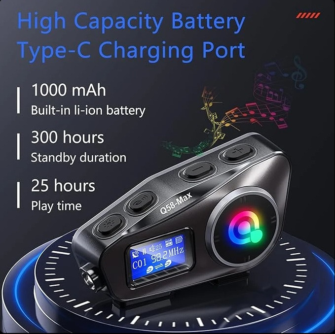 هدست کلاه کاسکت مدل Q58-MAX ن1