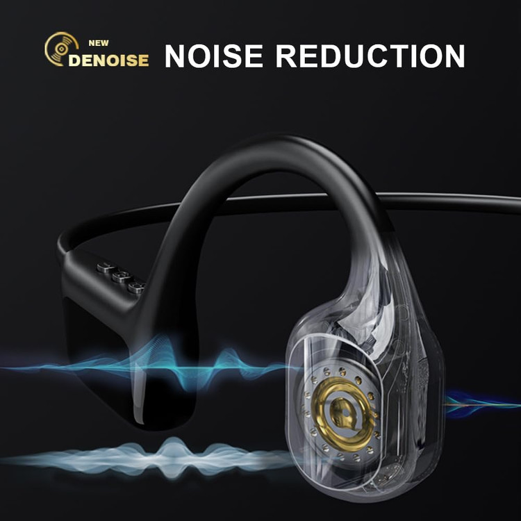 هدست هدایت استخوانی - هدفون بلوتوث لوکس IHAO مخصوص شنا، هدست گوش باز با فناوری True Bone Conduction، پخش کننده MP3، حافظه داخلی 32 گیگابایت، استاندارد IP68، هدفون استریو ضد آب زیر آب، مناسب برای رانندگی، دوچرخه سواری، دویدن، اسکی - S10 مشکی ن1