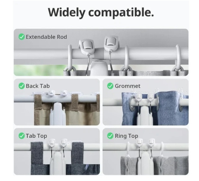 ربات پرده هوشمند SwitchBot Curtain Rod 3 بار آمازون ن1