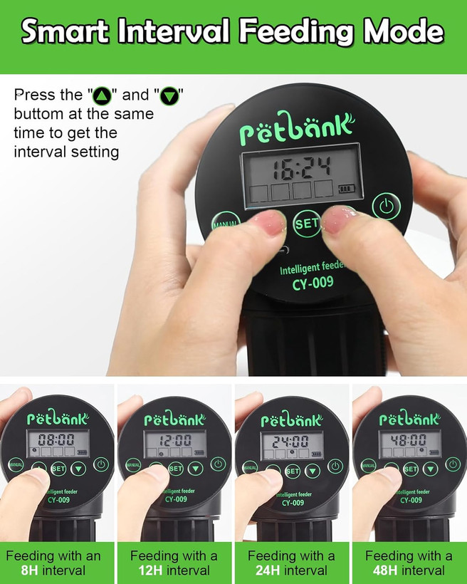 دستگاه تغدیه ماهی برند petnank- غذادهنده اتوماتیک ماهی تایمردار قابل شارژ با کابل شارژر USB دستگاه پخش غذای ماهی برای آکواریوم یا مخزن ماهی ن1