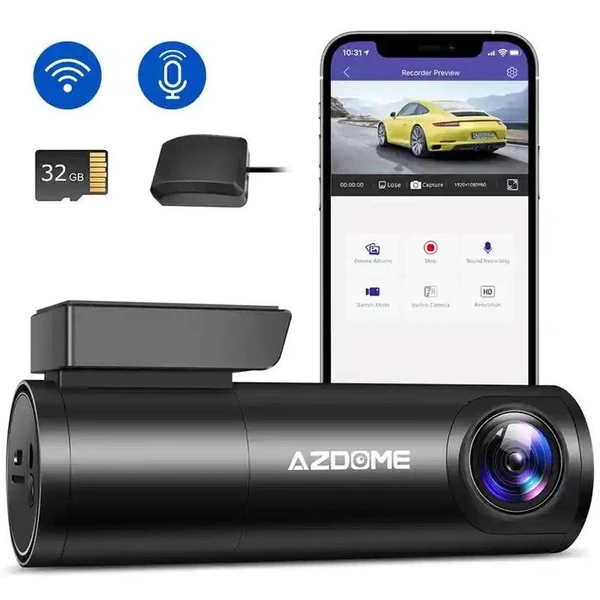 "دوربین ثبت وقایع داشبورد AZDOME M300 تک دوربین
