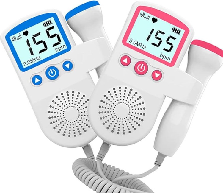 دستگاه شنود و ضبط ضربان قلب جنین(سونیکید)Baby Doppler رنگ آبی ن1