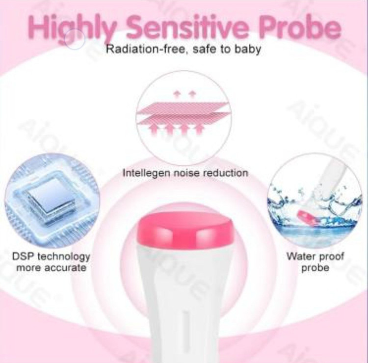 دستگاه شنود ضربان قلب جنین خانگی قابل حمل همراه با یک عدد ژلJSL-T501 ن1