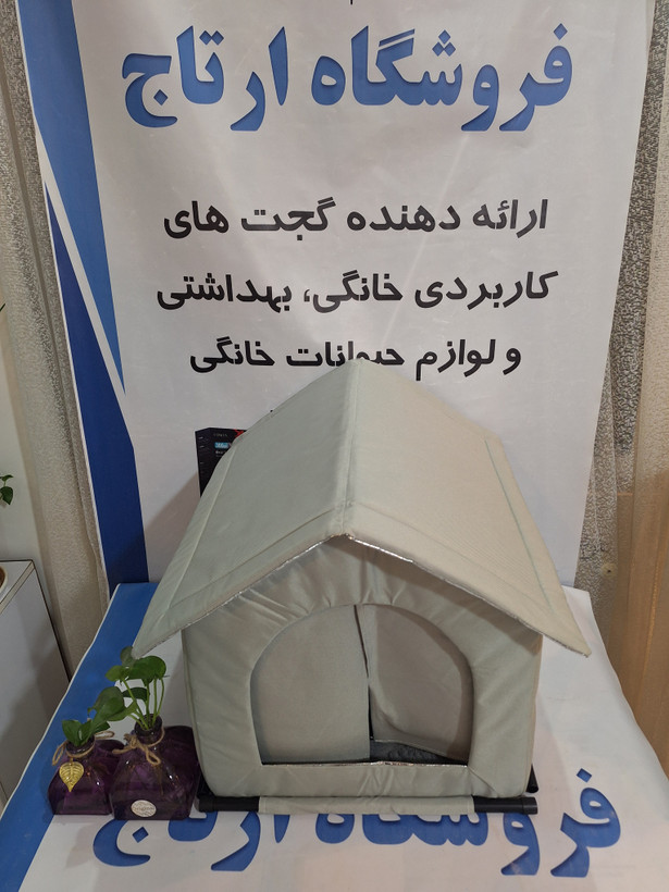 خانه گربه عایقبندی شده در فضای باز ضد آب برای زمستان، خانه گربه گرم برای گربههای بیرون از خانه در زمستان با لایه اسفنجی و کف مرتفع، پناهگاه عایقبندی شده ضد آب برای گربه ولگرد انبار (خاکستری، 40 سانتیمتر)
