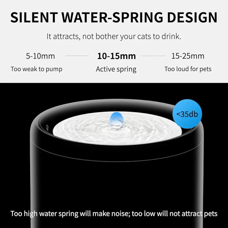 ظرف آب اتوماتیک سگ و گربه ۱.۸ لیتری استیل ضد زنگ برند PETKIT مدل Eversweet 3 Pro فضای داخل تمام استیل ن1