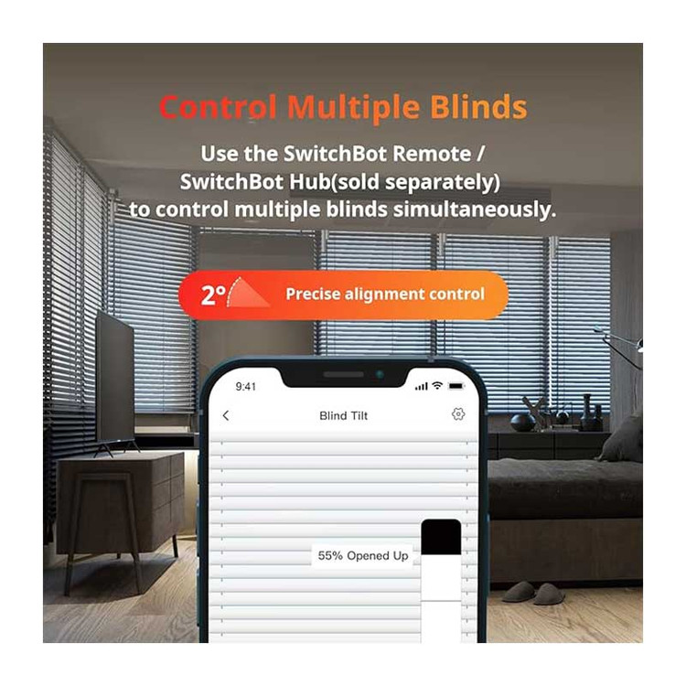 پرده برقی هوشمند کرکره ای مدل Blind Tilt برند SwitchBot ن1