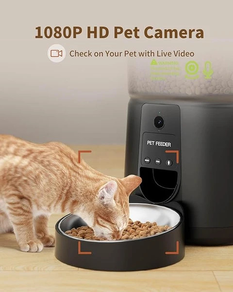 ظرف غذای هوشمند گربه و سگ (دوربین دار) برند PUPPY KITTY مدل DU35L-VT ن1