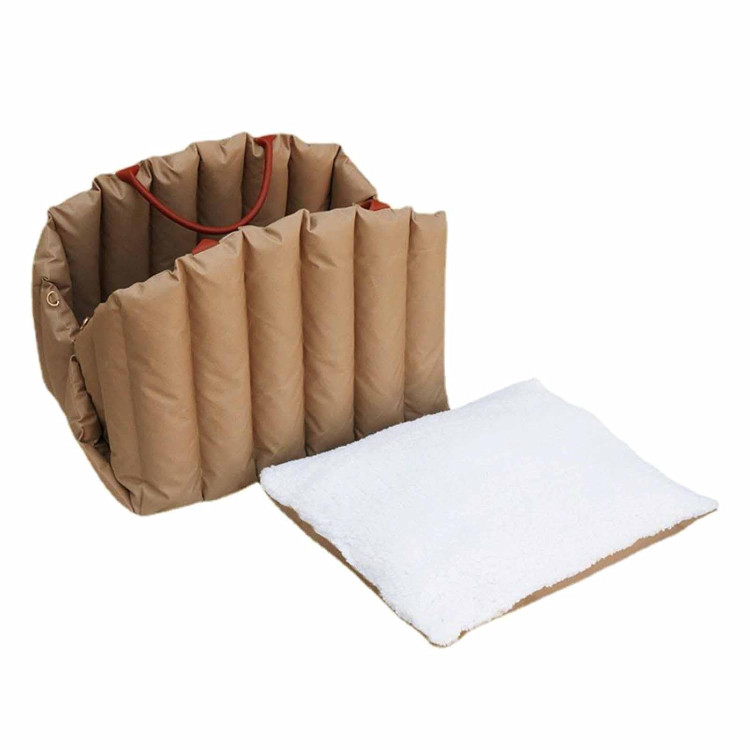 کیف حمل گربه خانگی و سگ کوچک - کیف دستی، سفر در فضای باز، لوازم حیوانات خانگی ضد لغزش، جای خواب سگ خانگی، رنگ خاکی تیره، لوازم سگ | کیف حمل و نقل و کیف دستی ن1