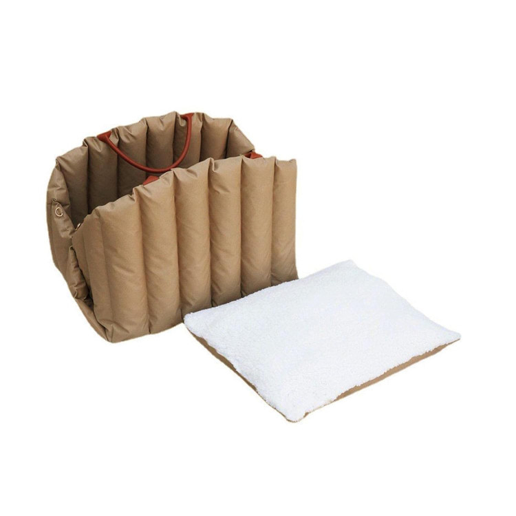 کیف حمل گربه خانگی و سگ کوچک - کیف دستی، سفر در فضای باز، لوازم حیوانات خانگی ضد لغزش، جای خواب سگ خانگی، رنگ خاکی تیره، لوازم سگ | کیف حمل و نقل و کیف دستی ن1