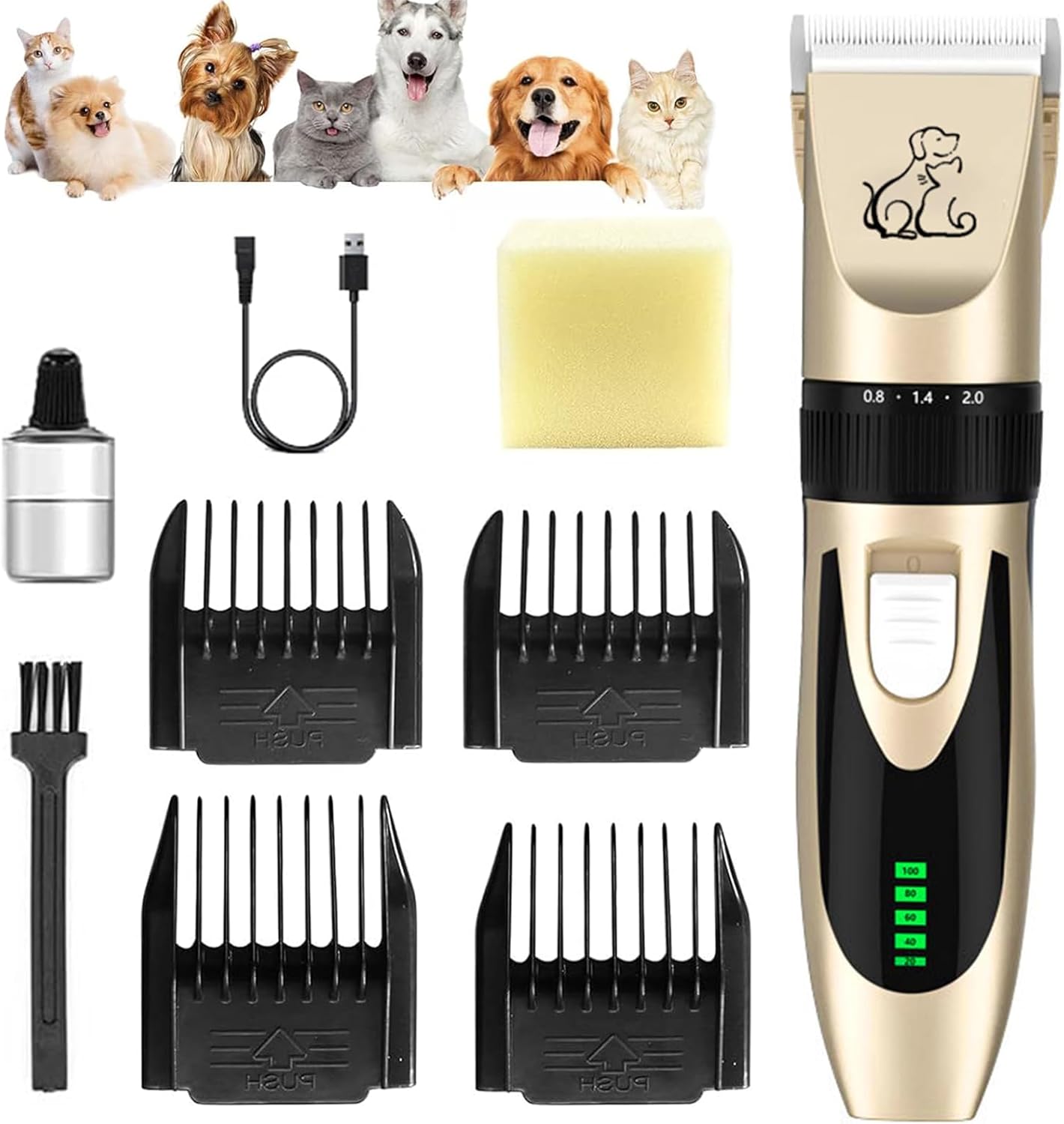 ماشین اصلاح حیوانات خانگی پرو --  ماشین اصلاح PRO با کیفیت عالی و صدای کم -- PRO Pet Clipper ن1