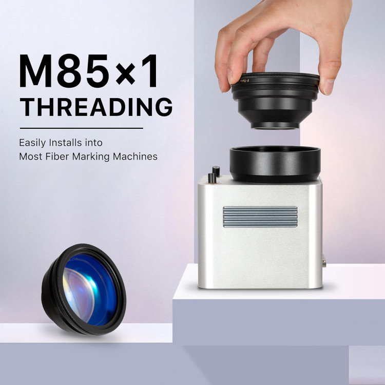 لنز اسکن F-Theta با ابعاد 175x175 میلیمتر و طول موج FL254 میلیمتر لیزر حکاکی فایبر برای دستگاه اسکن لیزر فیبر 1064PL نانومتر