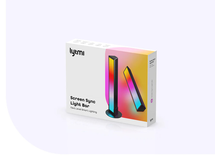 نوار نوری LED هوشمند Lytmi RGB ، هماهنگسازی با صفحه نمایش کامپیوتر و موسیقی، نورپردازی محیطی با بیش از ۴۴ حالت صحنه، کنترل صوتی، نورپردازی RGB برای تنظیمات بازی، کامپیوتر، تلویزیون، دکوراسیون اتاق ن1