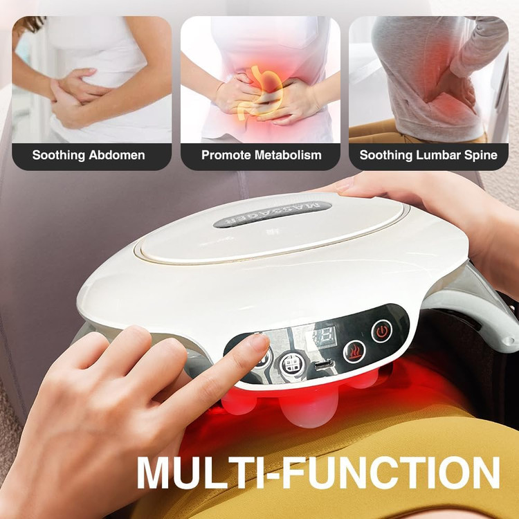 ماساژور سلولیت، دستگاه برقی معده برای صاف کردن شکم، رفع سوء هاضمه، گاز، یبوست یا گرفتگی های پریود