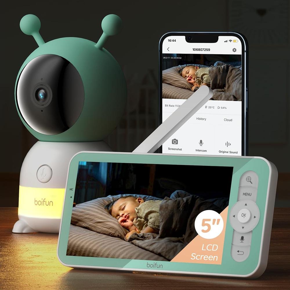 دوربین و مانیتور امنیتی کودک BOIFUN مدل Baby 6T