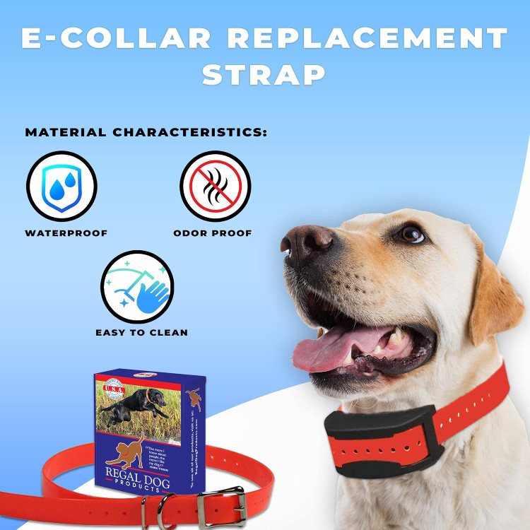قلاده ۴۳ سانتی متری (و کوچکتر) بندهای جایگزین قلاده الکترونیکی Regal Dog Products