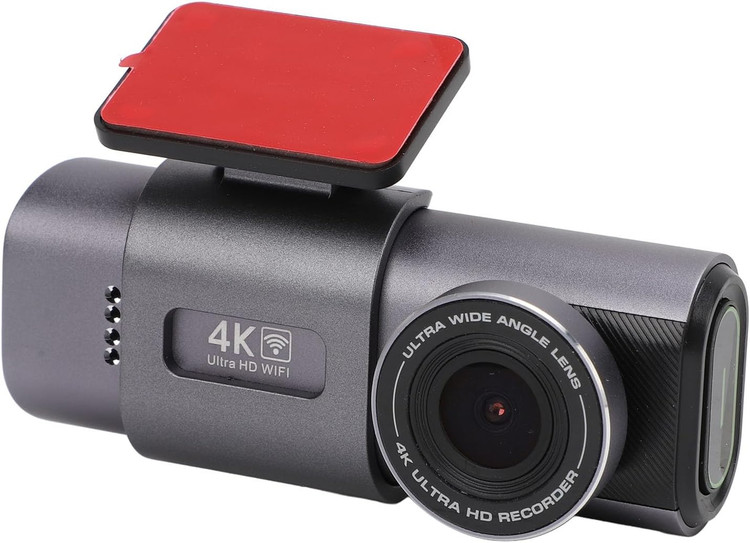 دوربین ثبت وقایع خودرو - دوربین داشبورد Keenso جلو و عقب، دوربین داشبورد دوگانه 4K WIFI 1080P با زاویه دید عریض 135 درجه، ضبط حلقهای، سنسور G، حالت پارکینگ، دید در شب برای خودرو ن1