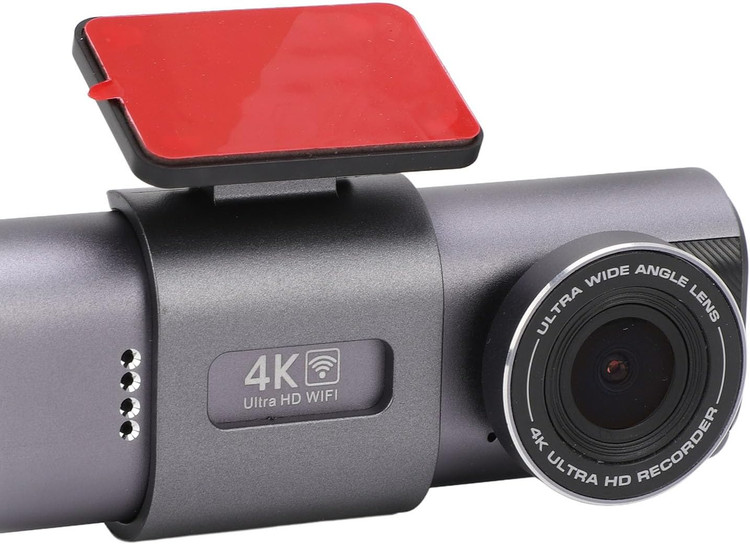 دوربین ثبت وقایع خودرو - دوربین داشبورد Keenso جلو و عقب، دوربین داشبورد دوگانه 4K WIFI 1080P با زاویه دید عریض 135 درجه، ضبط حلقهای، سنسور G، حالت پارکینگ، دید در شب برای خودرو ن1