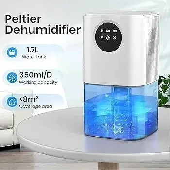 رطوبت گیر مینی مدل B221 | دستگاه رطوبتگیر خانگی کممصرف با مخزن 1.7 لیتری