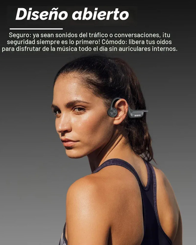 هدفون بلوتوثی ضدآب شنا | هدفون استخوانی (Bone Conduction) با حافظه داخلی، مناسب شنا و ورزش رنگ سورمه یی