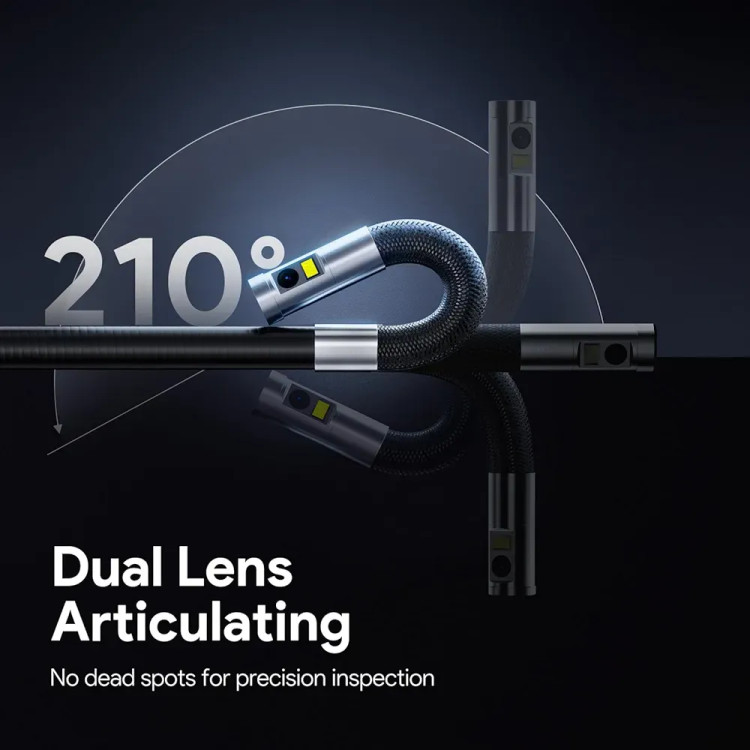 دوربین آندوسکوپی صنعتی DEPSTECH DS630DL | آندوسکوپ مفصلی دو لنزه با صفحهنمایش 5 اینچی ن1