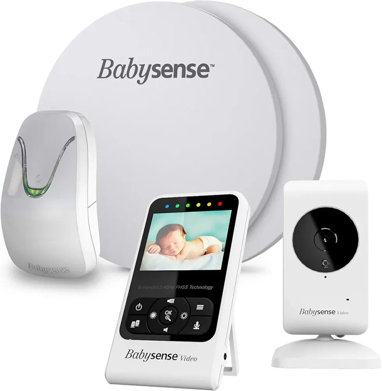 مانیتور تصویری نوزاد Babysense V43 با دوربین و نمایشگر 4.3 - با یک دوربین و مانیتور هدیه اضافه - ن1