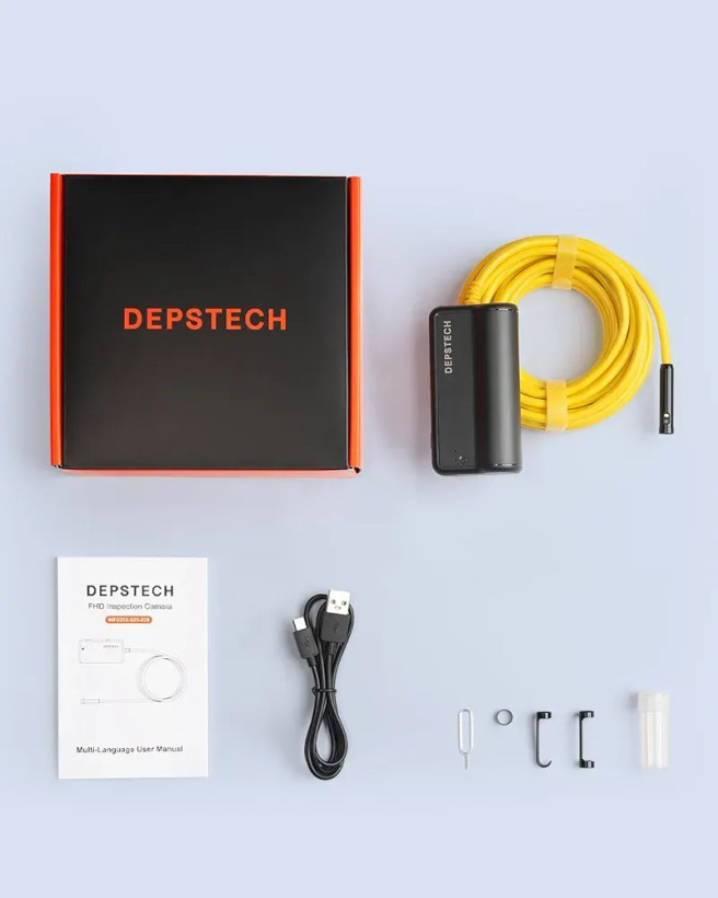 دوربین آندوسکوپی DEPSTECH WiFi دو لنز 1080P مدل WF028 ن1