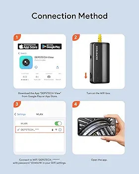 دوربین آندوسکوپی DEPSTECH WiFi دو لنز 1080P مدل WF028 ن1