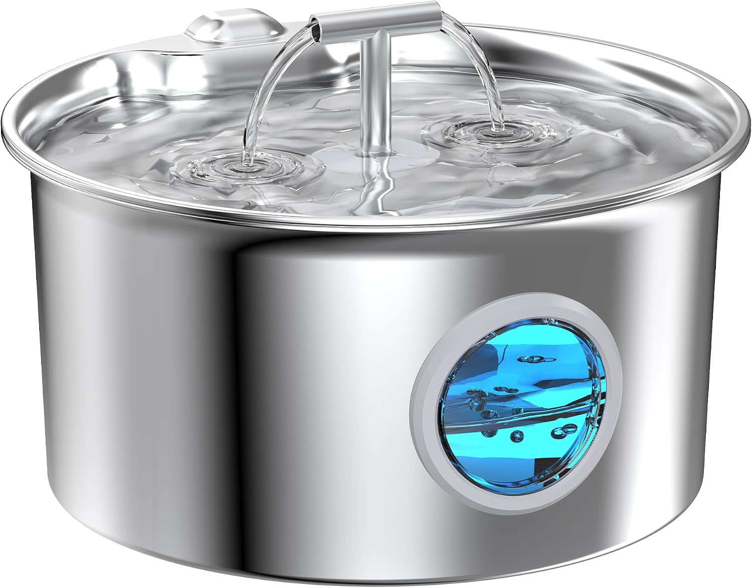آبخوری گربه برند  UMOCUOY مدل s17 از جنس استیل ضد زنگ برای گربه‌ها -آبخوری2.6 لیتری - آبخوری گربه بی‌صدا - مناسب برای گربه‌ها، سگ‌ها و سایر حیوانات خانگی