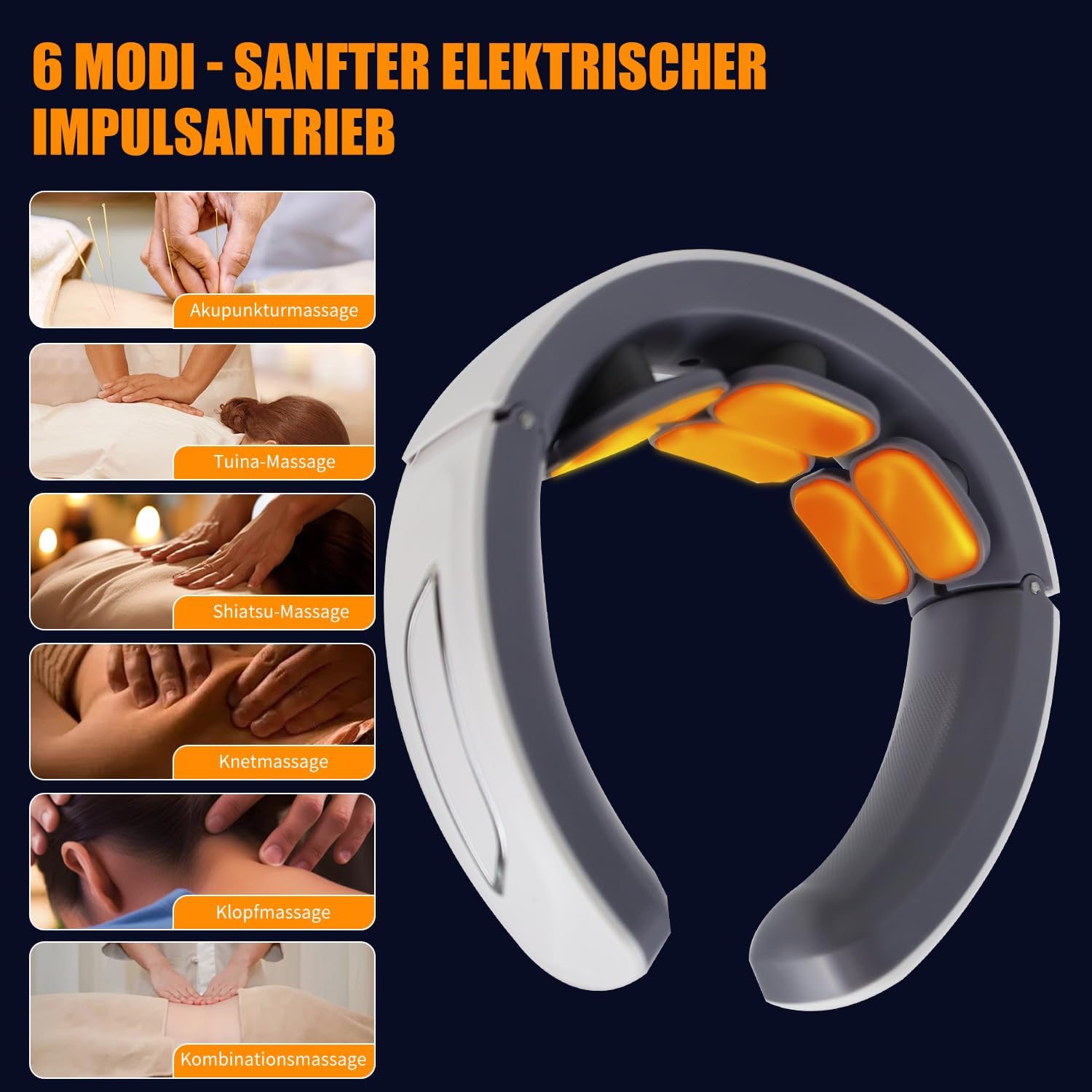 ماساژور هوشمند گردن Aohcae Neurotex مدل Nurotex – ماساژور برقی ۱۱ کاره با ۶ سری الکتروتراپی، ۶ حالت ماساژ و ۹ سطح شدت