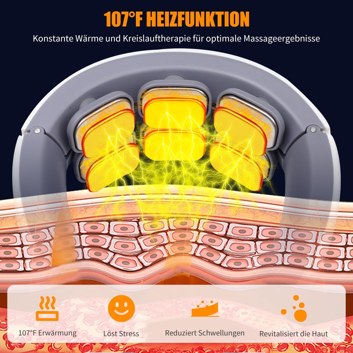ماساژور هوشمند گردن Aohcae Neurotex مدل Nurotex – ماساژور برقی ۱۱ کاره با ۶ سری الکتروتراپی، ۶ حالت ماساژ و ۹ سطح شدت