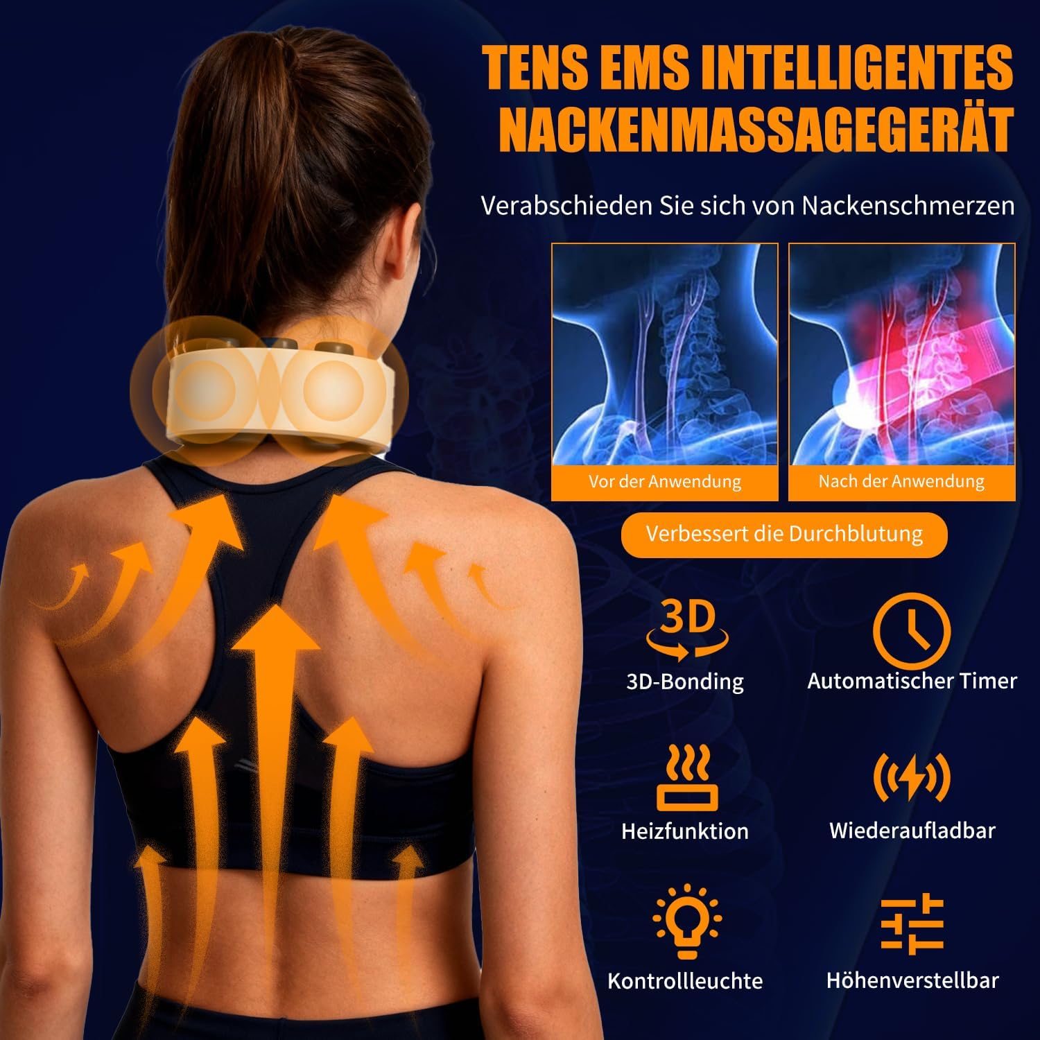 ماساژور هوشمند گردن Aohcae Neurotex مدل Nurotex – ماساژور برقی ۱۱ کاره با ۶ سری الکتروتراپی، ۶ حالت ماساژ و ۹ سطح شدت