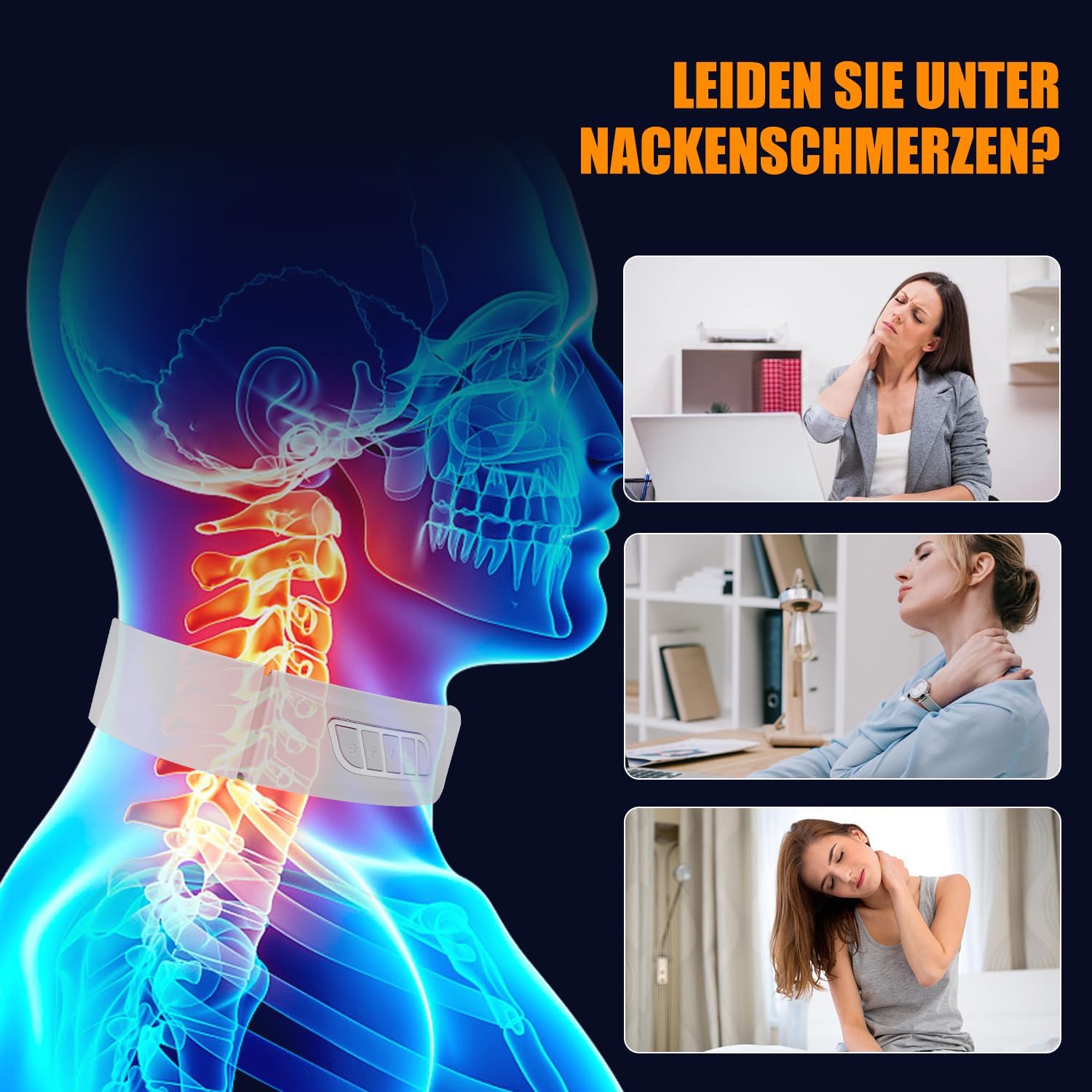 ماساژور هوشمند گردن Aohcae Neurotex مدل Nurotex – ماساژور برقی ۱۱ کاره با ۶ سری الکتروتراپی، ۶ حالت ماساژ و ۹ سطح شدت