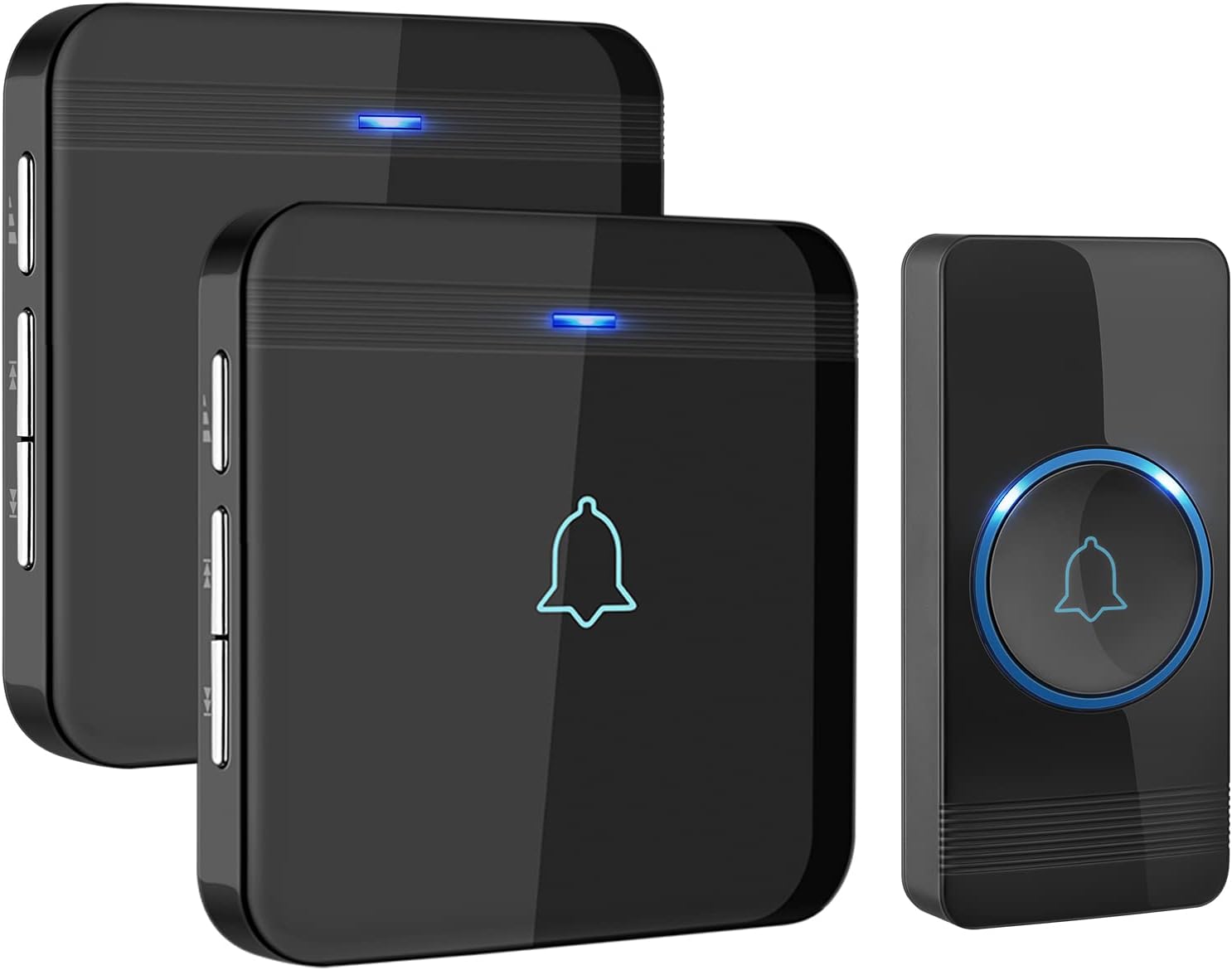 Avantek D-3B Black Durable Water Resistant Wireless Doorbell Kit