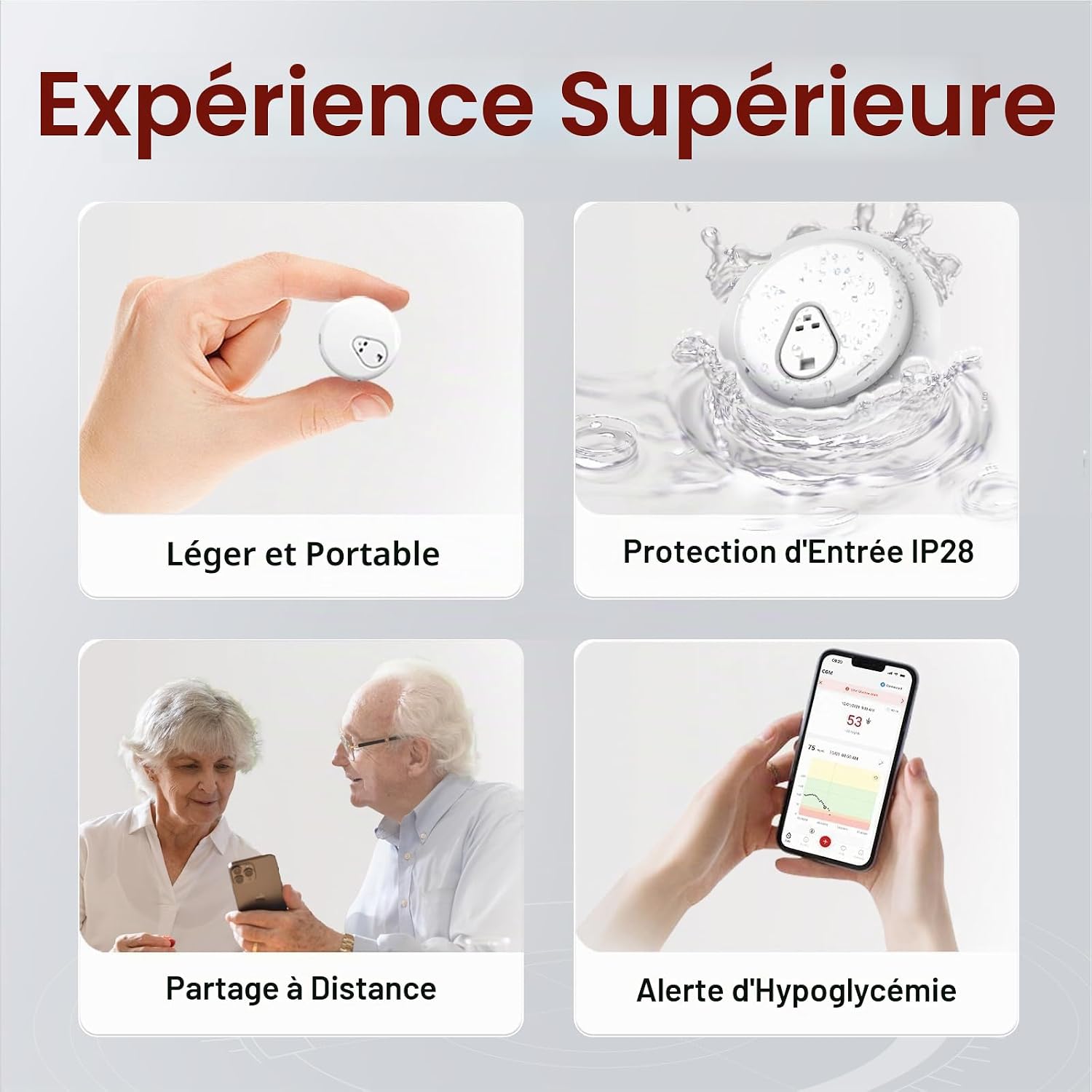 سنسور گلوکز - قند خون - ۱۵ روزه Sinocare iCan i3 (سیستم پایش مداوم قند خون - CGM)؛ بدون نیاز به سوراخ کردن انگشت